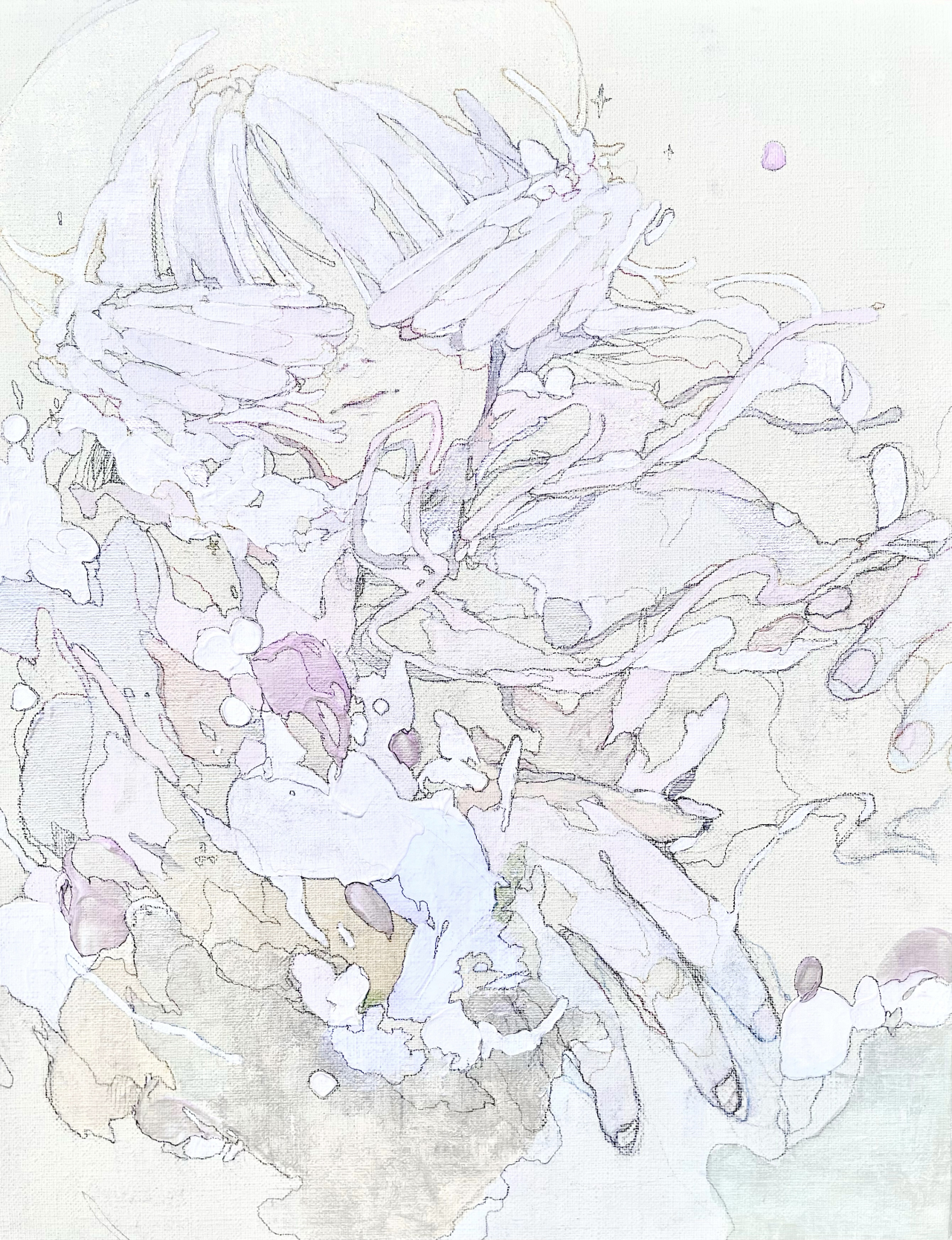 ジエチルエーテル - キャンバスにアクリルガッシュ、鉛筆 by 福岡 ゆらり | aL【アエル】