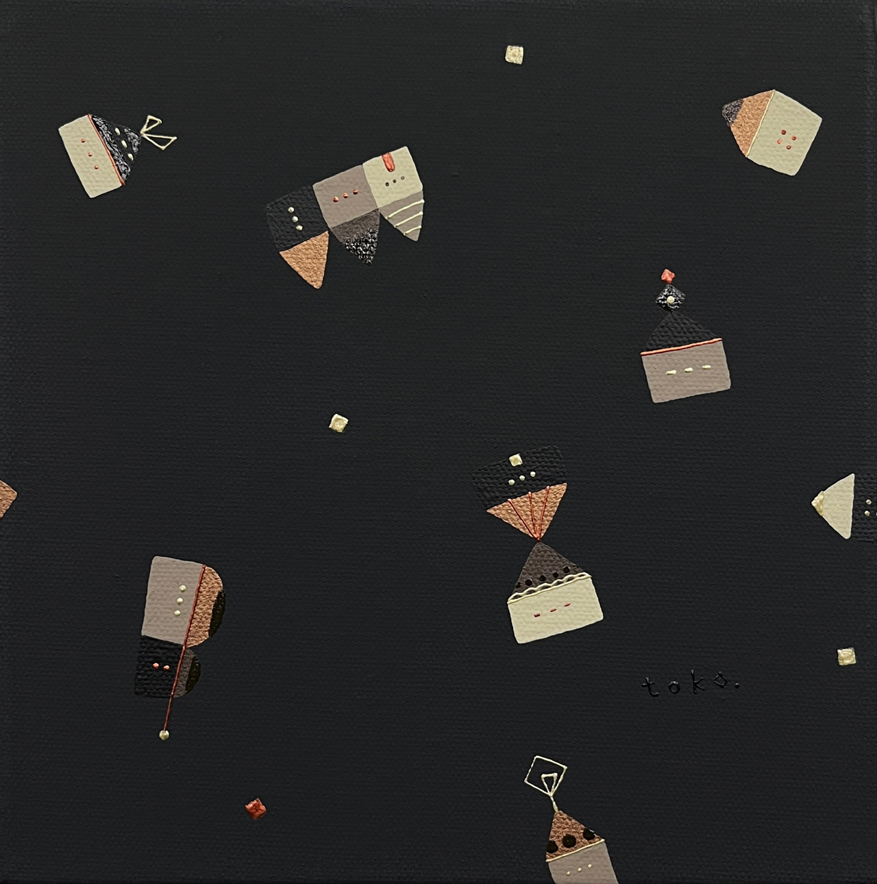 choco house - キャンバス・アクリル絵具、顔料 by あおきさとこ | aL【アエル】