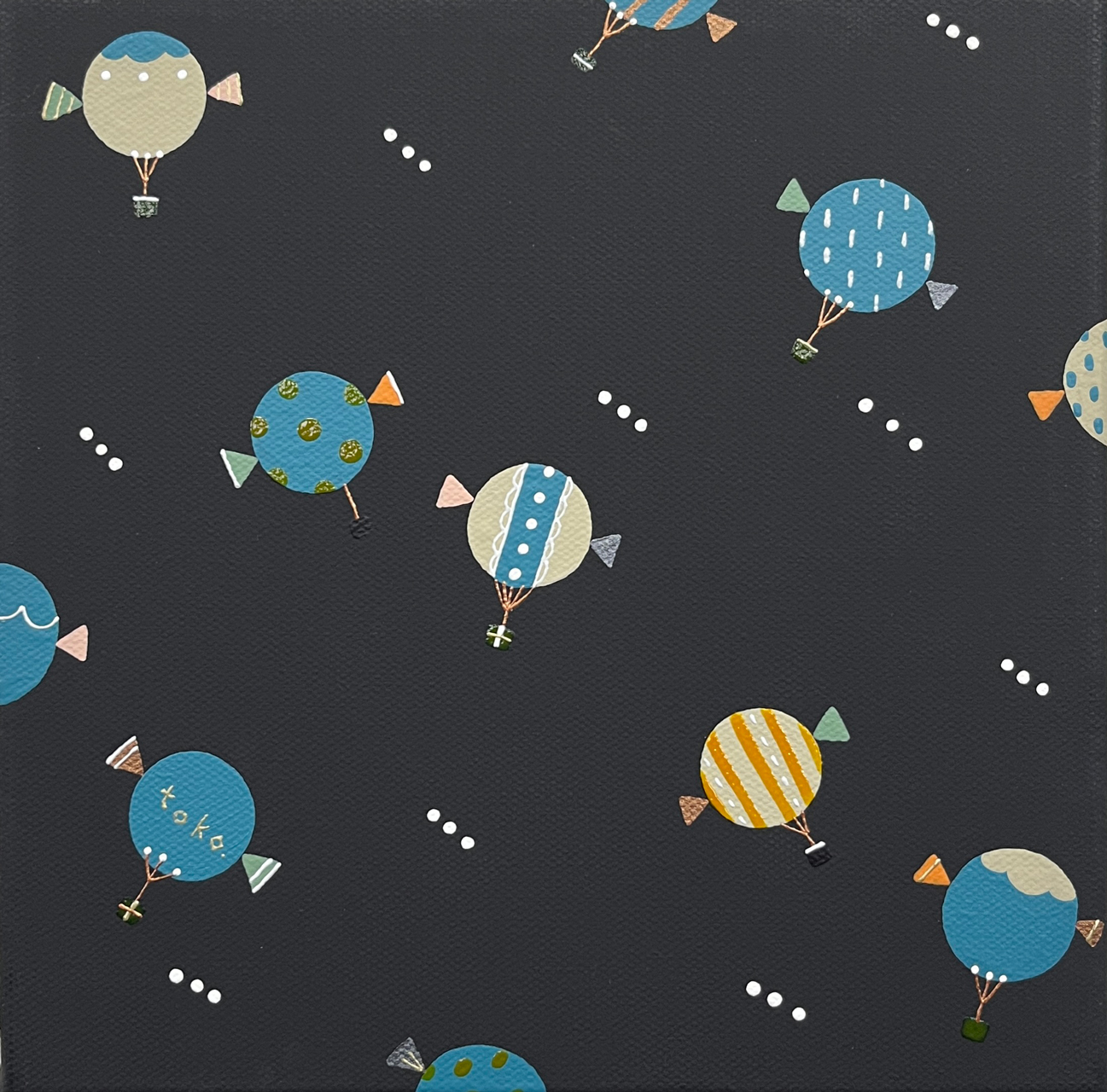 balloon candy - キャンバス・アクリル絵具、顔料 by あおきさとこ | aL【アエル】