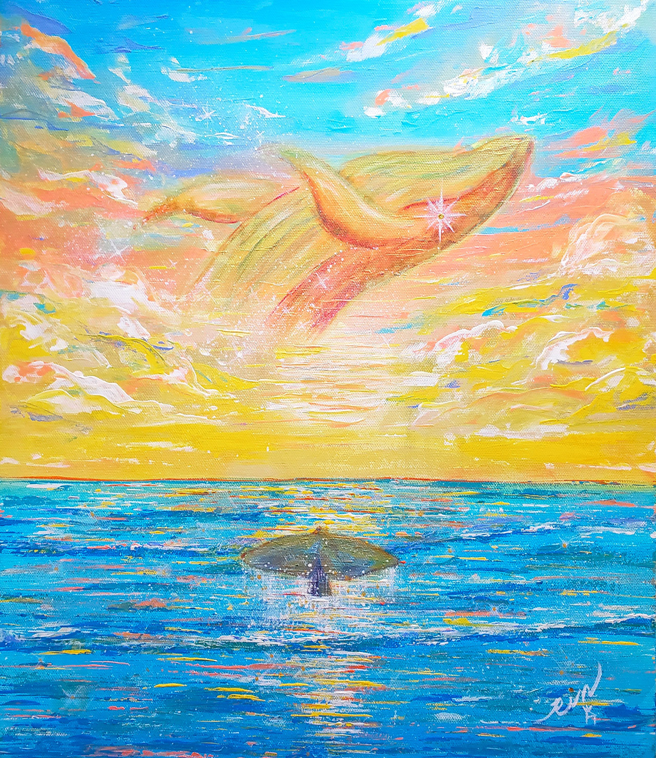 Life - キャンバスにアクリル絵の具 by Rin | aL【アエル】