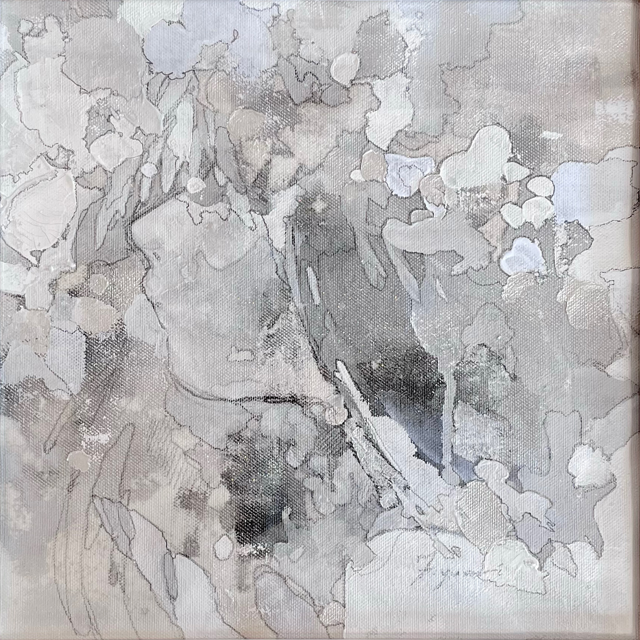 gray - キャンバスにアクリル絵の具、鉛筆 by 福岡 ゆらり | aL【アエル】