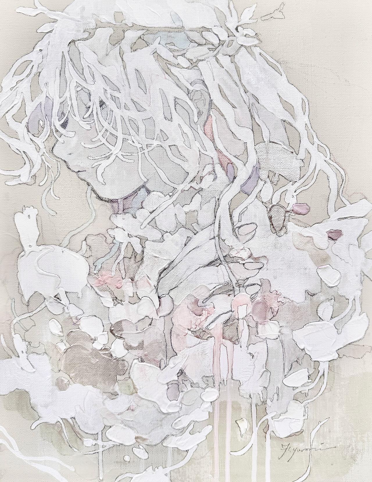 artemis program - キャンバスにアクリル絵の具、鉛筆 by 福岡 ゆらり | aL【アエル】