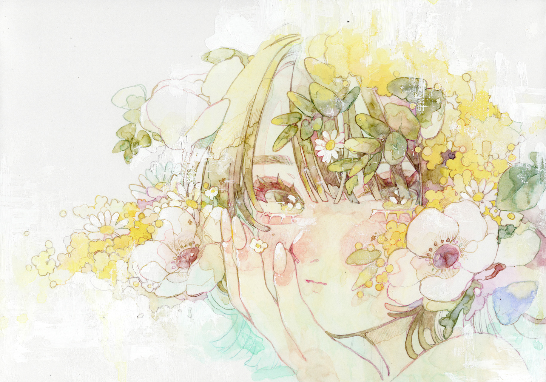 春陽麗和 - 紙に水彩 by オカユウリ | aL【アエル】