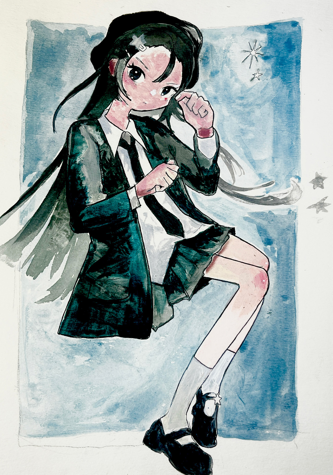 ブラックモンスター - 紙に水彩 by Otada | aL【アエル】