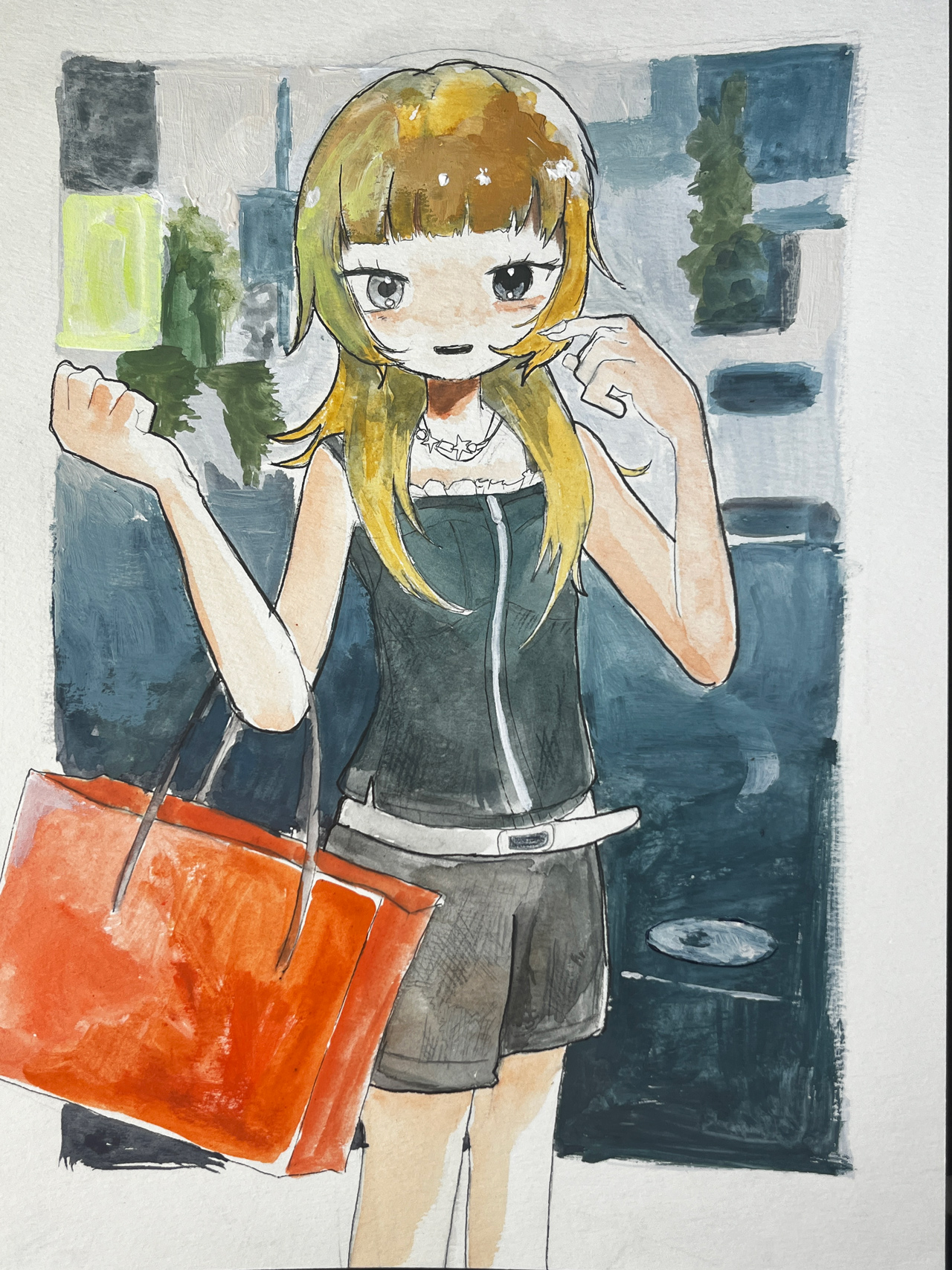 欲しいものは沢山 - 紙に水彩 by Otada | aL【アエル】