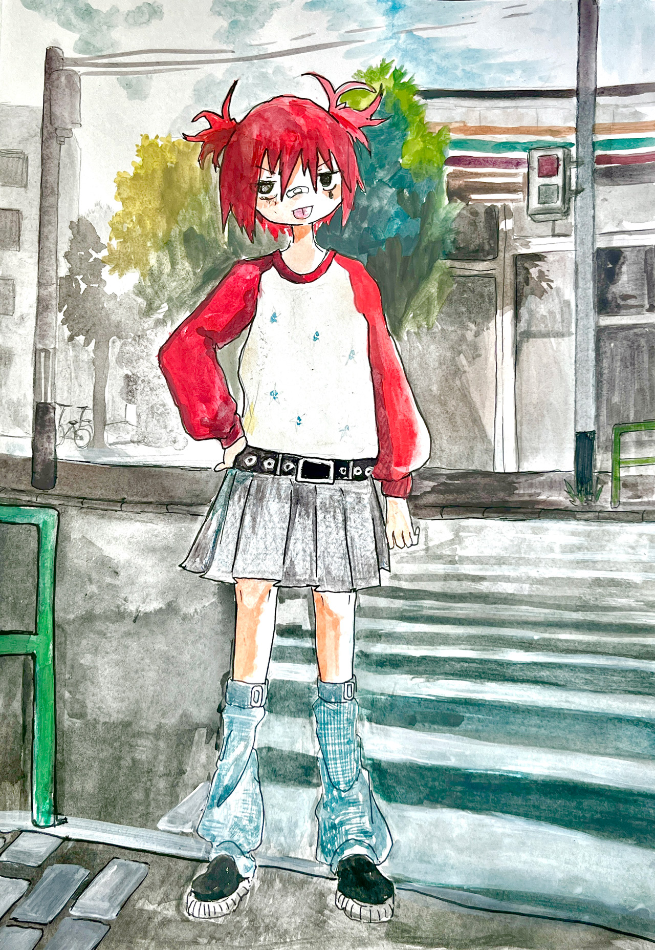 従わないの - 紙に水彩 by Otada | aL【アエル】