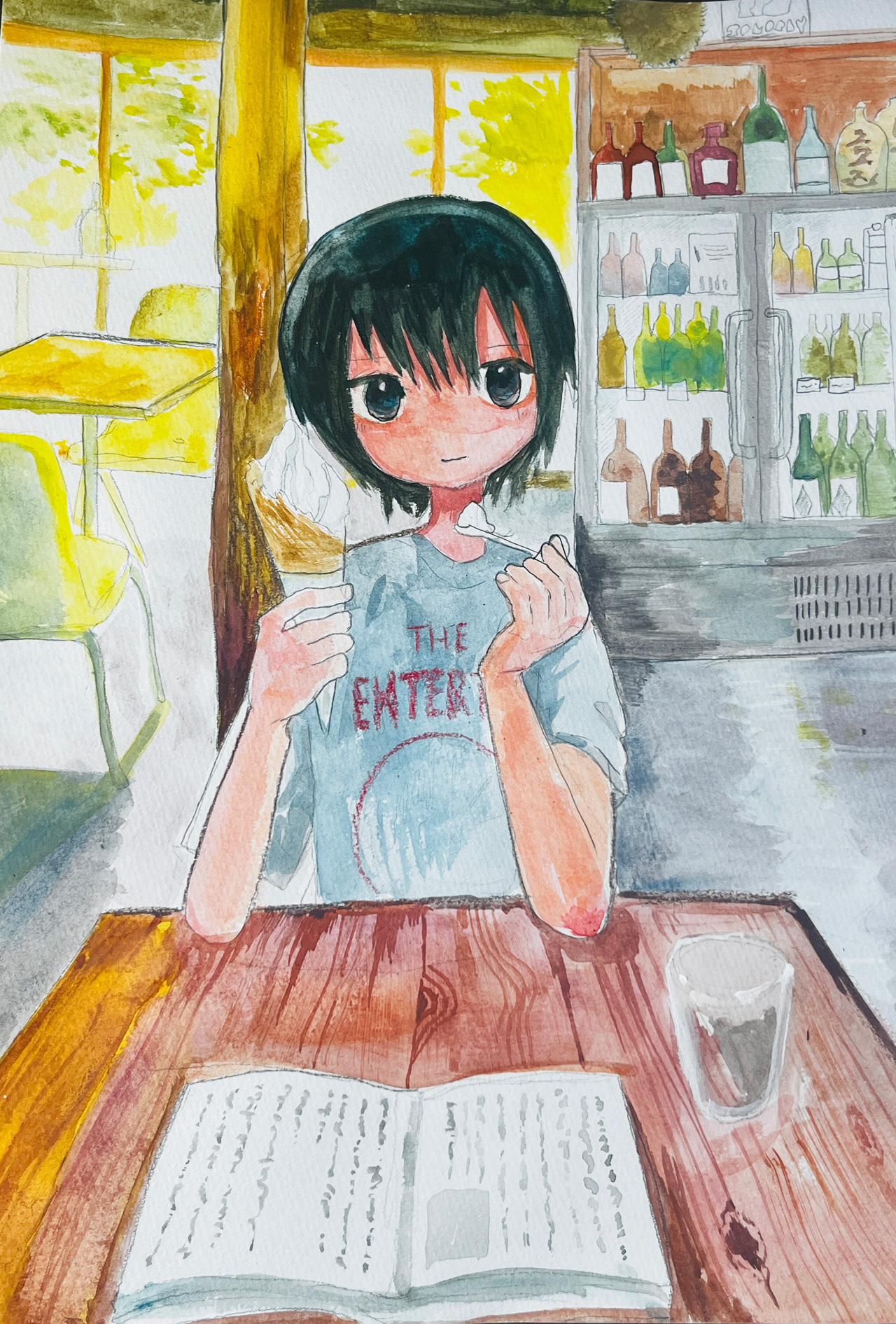 夏の散歩 - 紙に水彩 by Otada | aL【アエル】