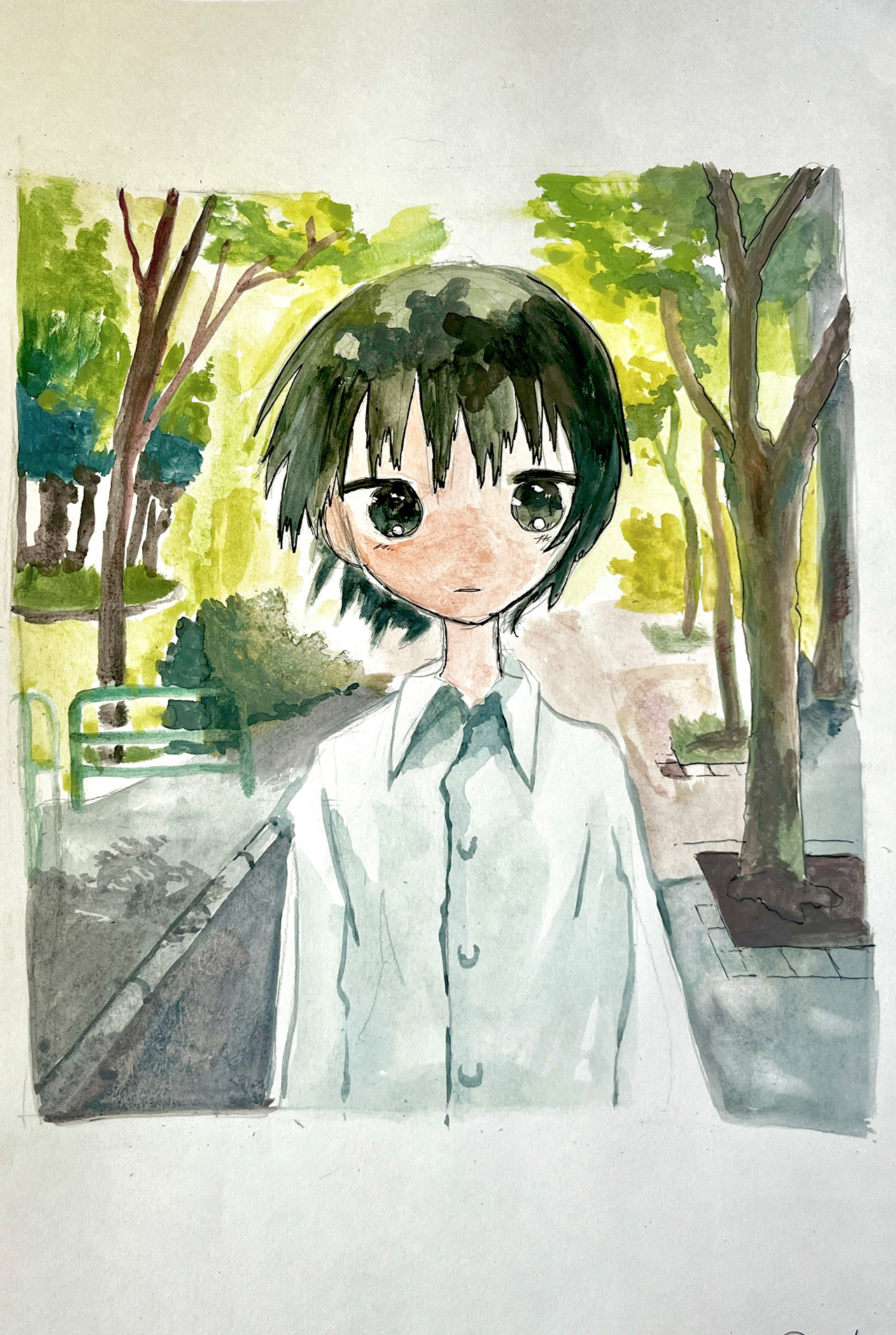 concern2 - 紙に水彩 by Otada | aL【アエル】