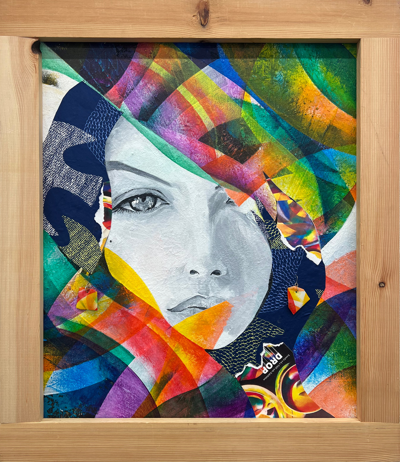 見つめる視線の先 - キャンバスにアクリル絵の具 by k:soul:y a.k.a YAN | aL【アエル】