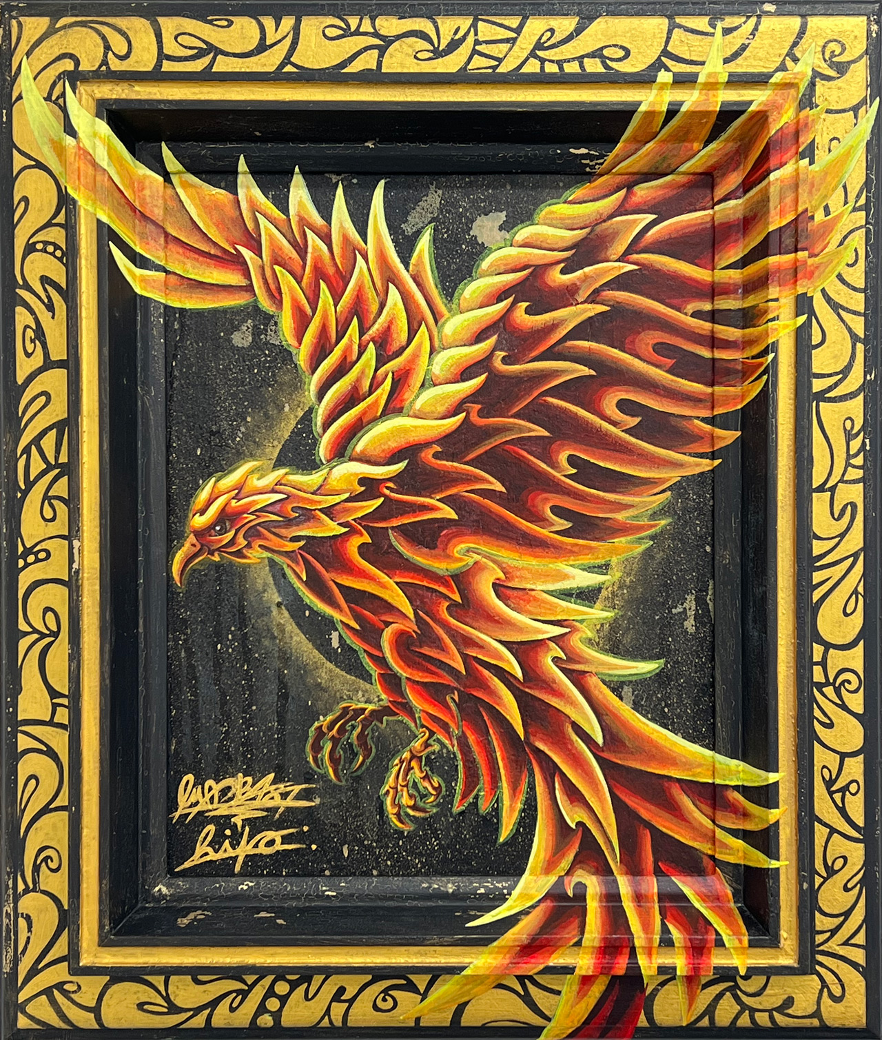 報恩蘇炎図 - アクリル絵の具、油絵、キャンバス、布、額 by MADBLAST HIRO | aL【アエル】