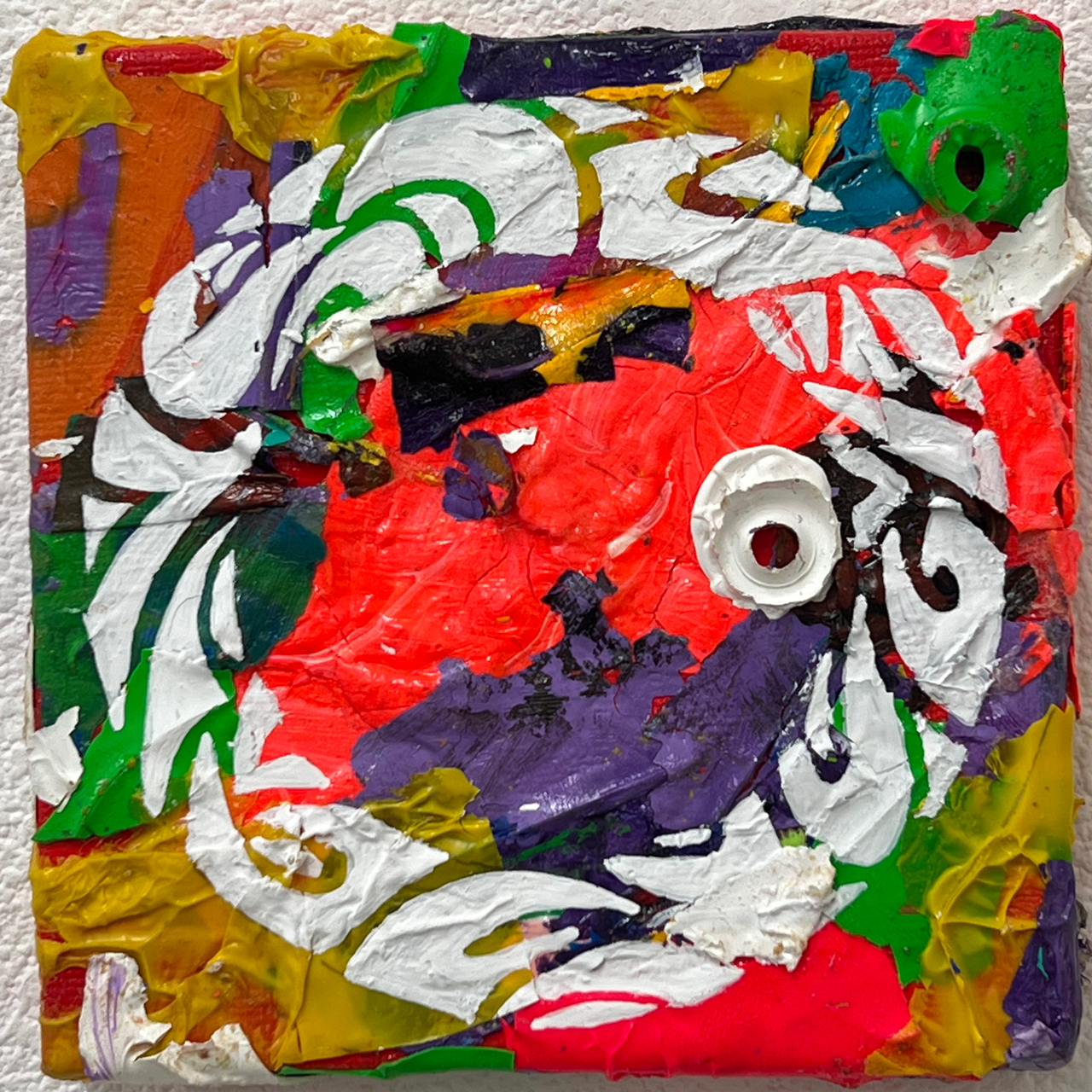 Enso Acrylic Collage 弐 - アクリル絵の具、キャンバス by MADBLAST HIRO | aL【アエル】