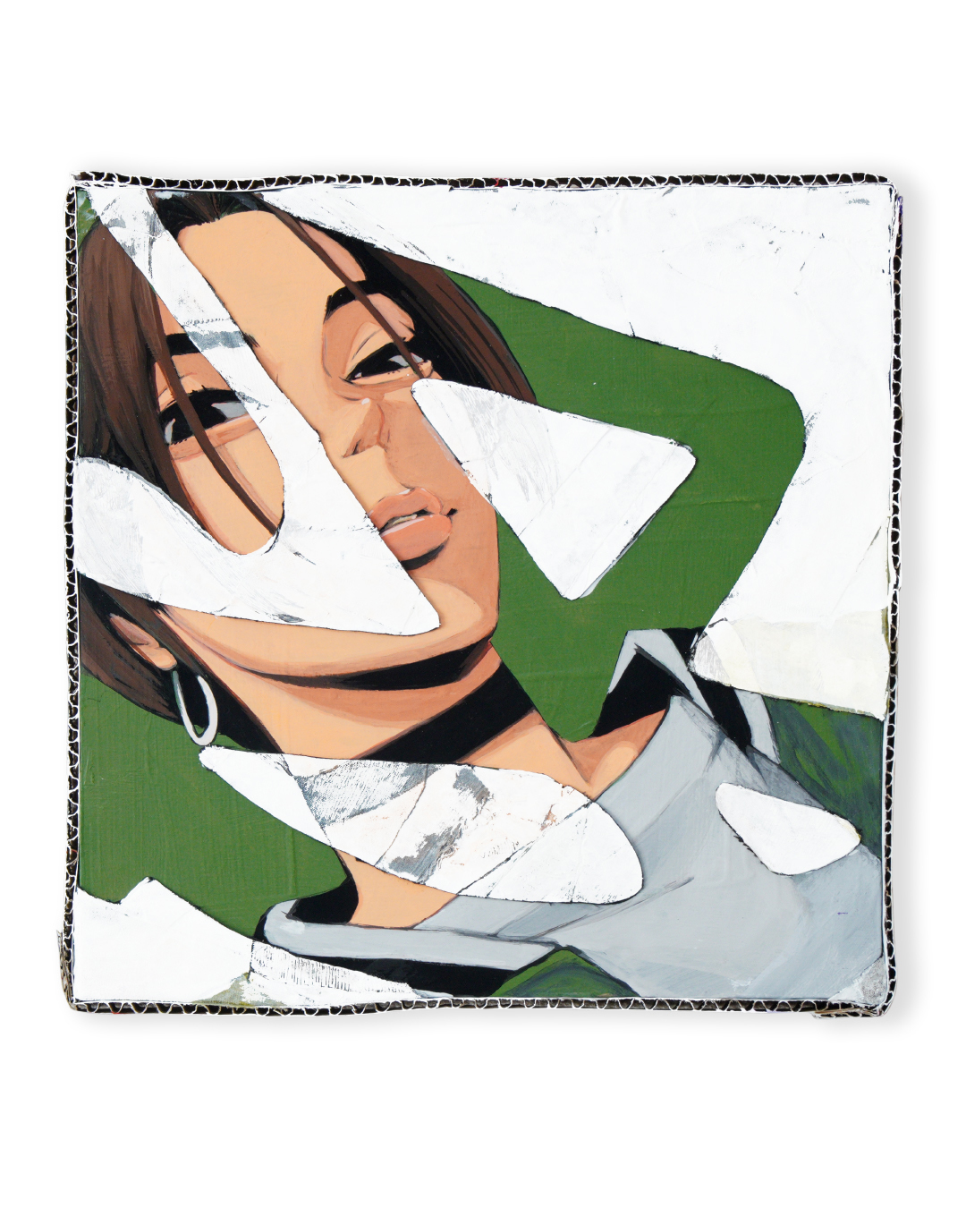 SB - ウッドパネルにアクリル絵の具、アクリルガッシュ、廃材、端切れ by SEIJI / Illdirt | aL【アエル】