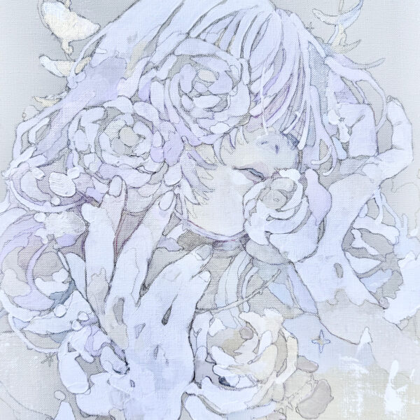 月と白薔薇｜福岡 ゆらり