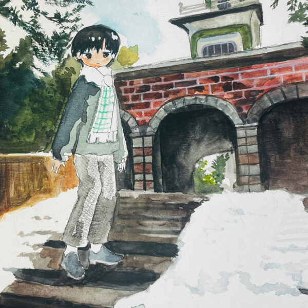 雪の散歩