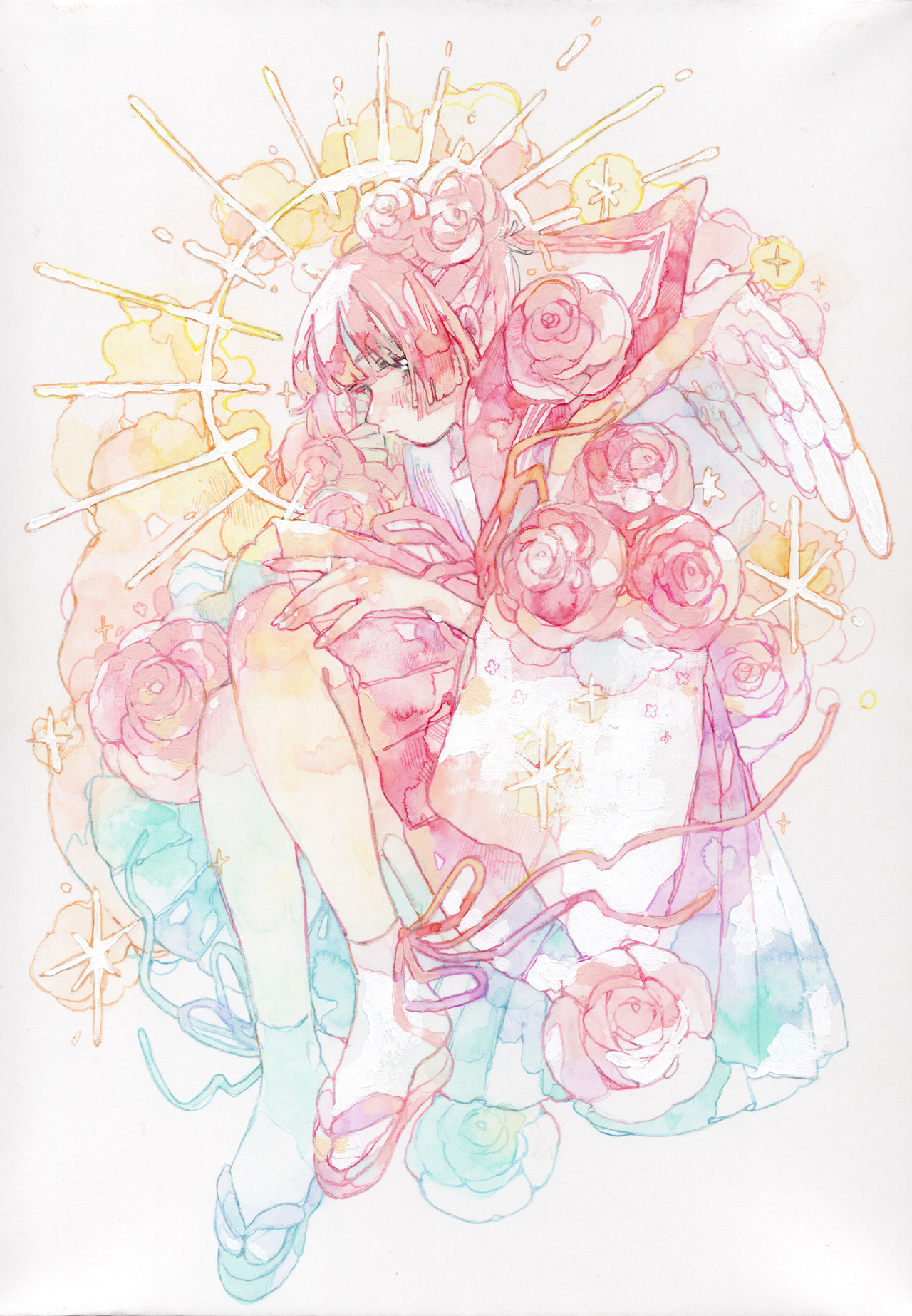 太陽と赤薔薇｜オカユウリ