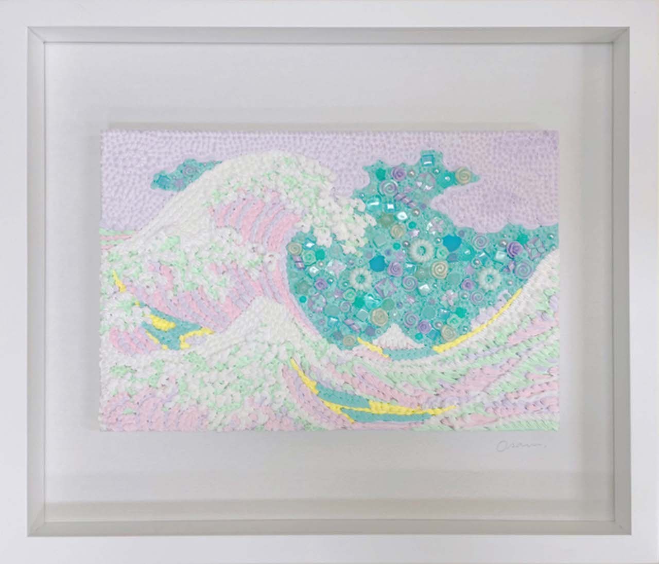 Cream paintingー波ー｜渡辺 おさむ