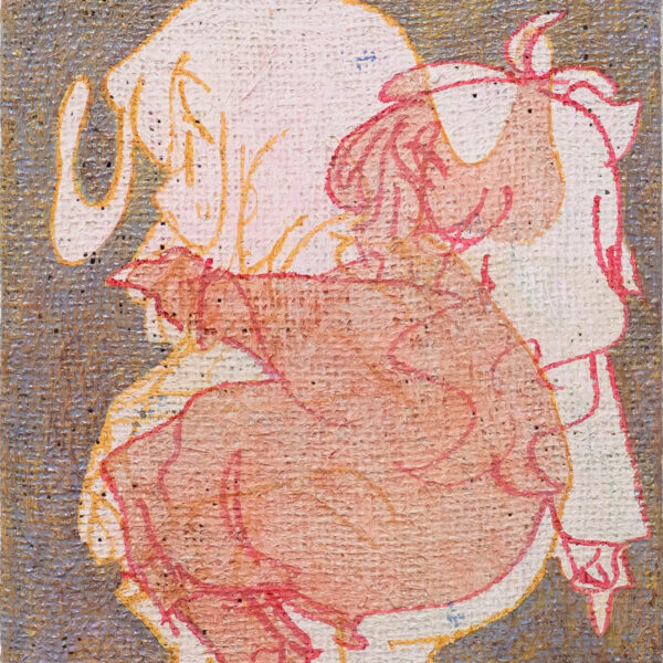 左向きの絵画