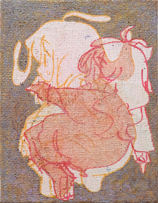 左向きの絵画｜中風 森滋